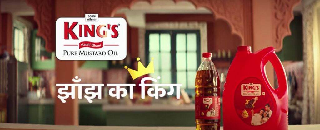Adani Wilmar Limited unveiled a new TV commercial for its King’s Kachi Ghani pure mustard oil