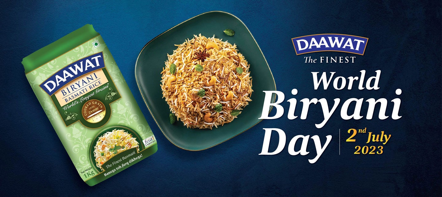 Daawat Launches 360-Degree Digital Campaign for 'World Biriyani Day'