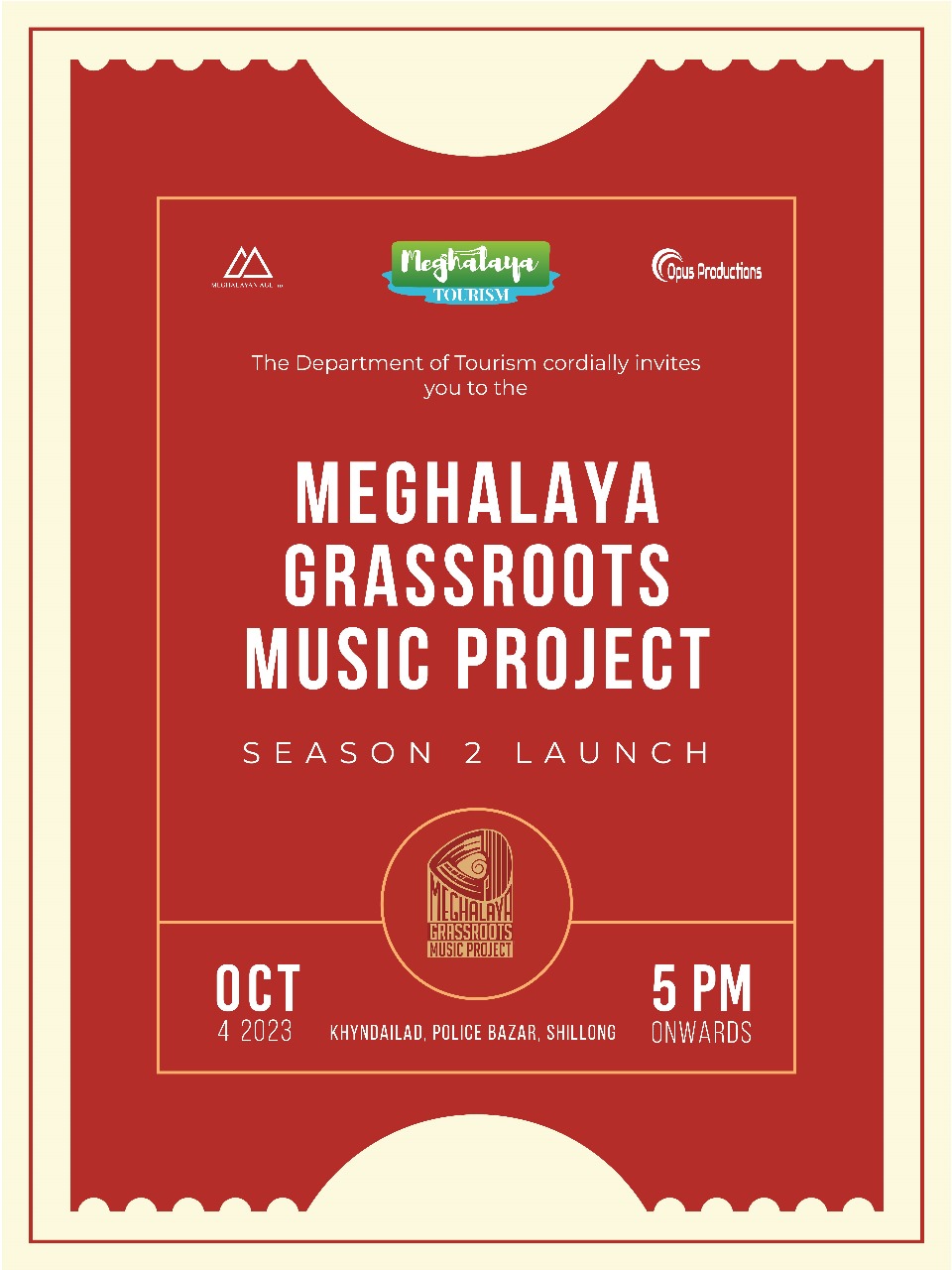 A spectacular Season 2 Launch of The Meghalaya Grassroots Music Project on October 4th
