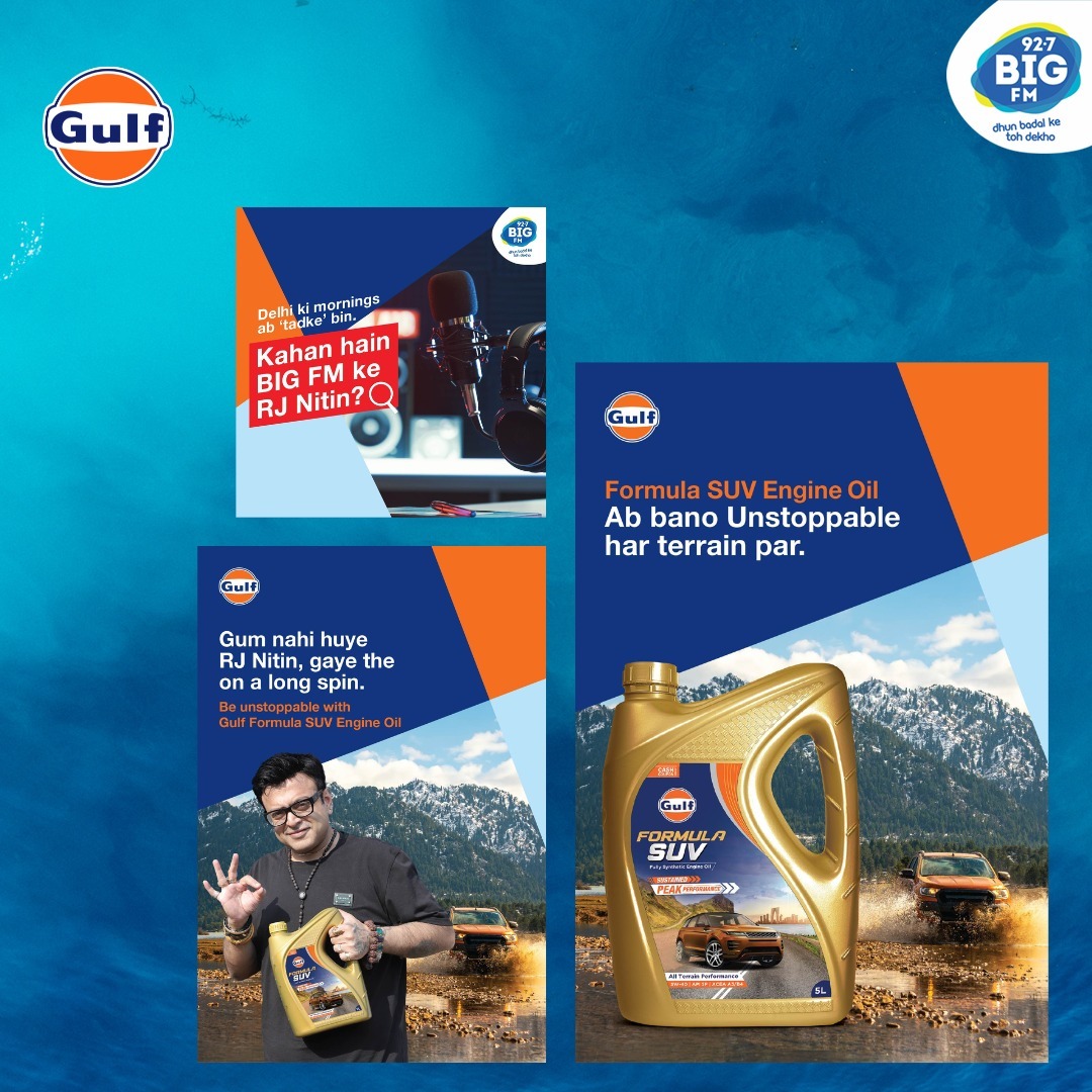 BIG FM Joined Hands with Gulf Oil for its 'Unstoppable India' Campaign