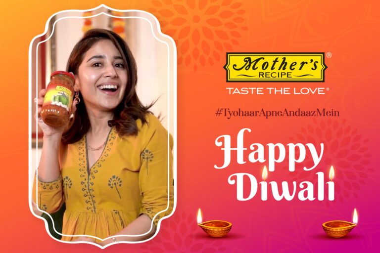 Mother’s Recipe and Actress Shweta Tripathi Collaborate to spread Fun and Festivity this Diwali with ‘Tyohaar Apne Andaaz Mein’