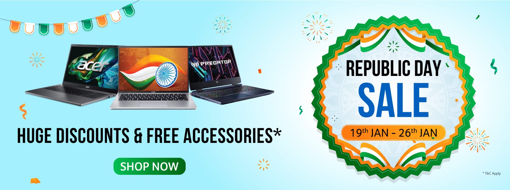 Acer's Republic Day Sale: Elevate Your Celebrations with Exclusive Deals & Offers