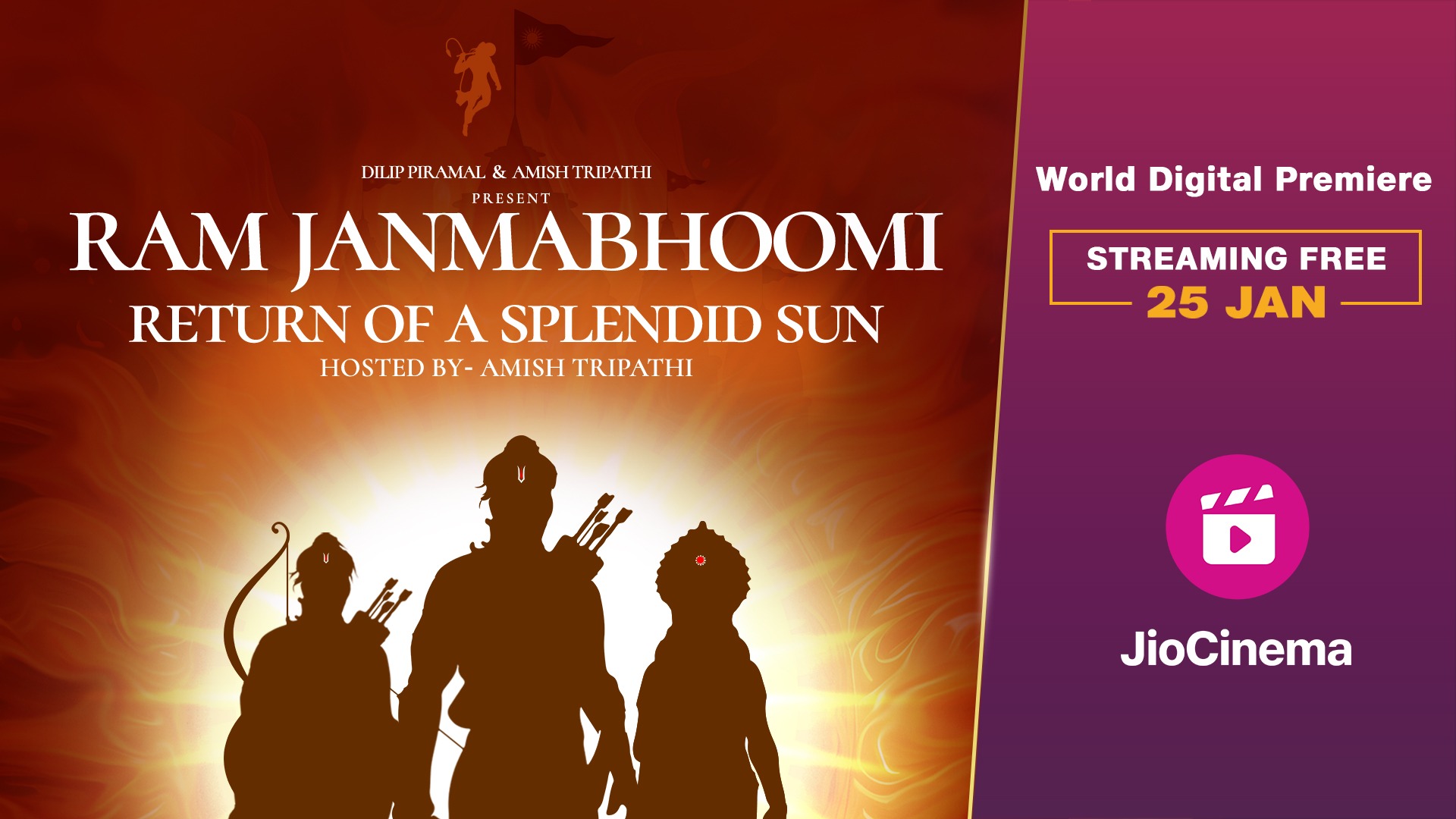 “Ram Janmabhoomi Temple: The Return of A Splendid Sun” to premiere on 25th January on JioCinema