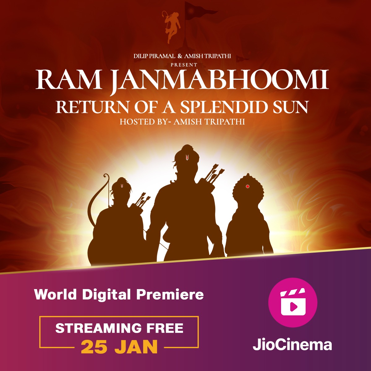 “Ram Janmabhoomi Temple: The Return of A Splendid Sun” to premiere on 25th January on JioCinema