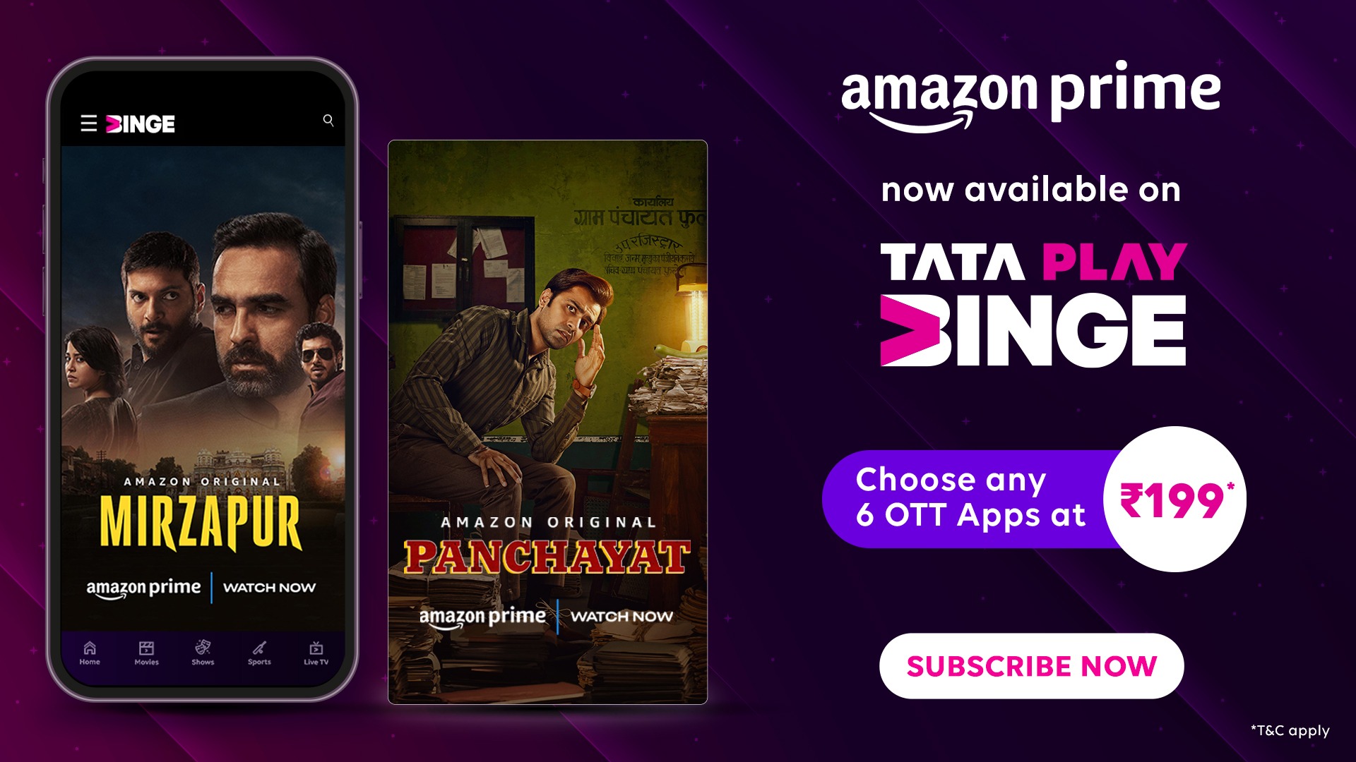 Tata Play and Amazon Prime Collaborate to Offer Prime Benefits to Viewers Across TV and OTT