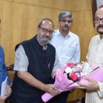 PRSI President Dr Ajit Pathak meets Chhattisgarh Governor Shri Ramen Deka