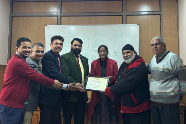 P.R. Society Delhi Honors Shri Anshuman Tandon CGM (CC) POWERGRID