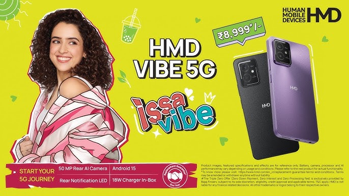 HMD Goes Live with Issa Vibe Campaign Featuring their Brand Ambassador Sanya Malhotra, Championing a New Era of Self-Expression with HMD Vibe 5G